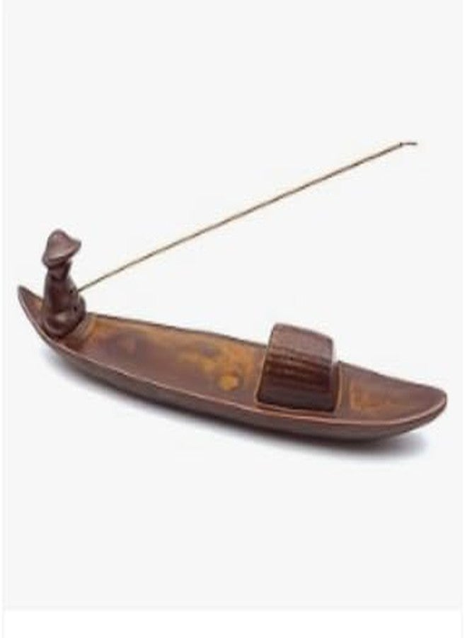 lycss Ceramic Incense Stick Holder with 3 Holes - Reliable Ash Catcher for Multiple Sticks, Perfect for Meditation, Yoga, and Home Office Decor - Aesthetic and Functional Burner Base - Image 1